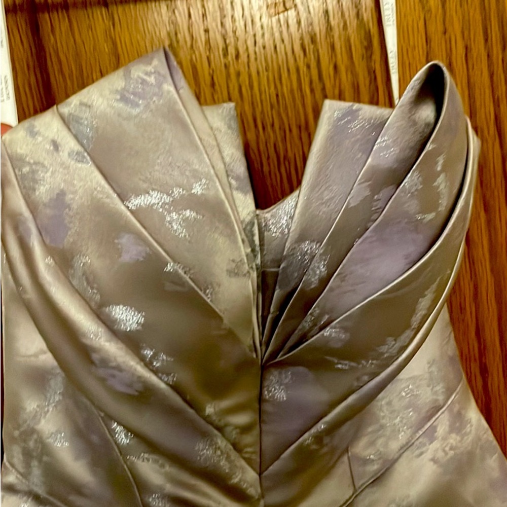 Vintage Zac Posen Truly Purple Dress with Silver Design.